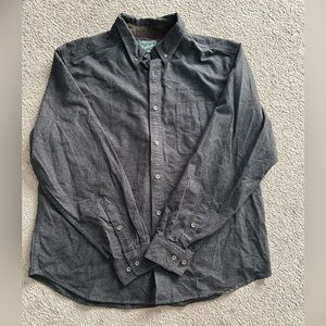 Woolrich Men’s XL Sportsman Chamo Long Sleeve Button Down Gray Outdoor‎ Work